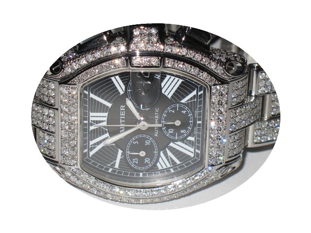 Cartier Roadster XL Chronograph Diamonds...