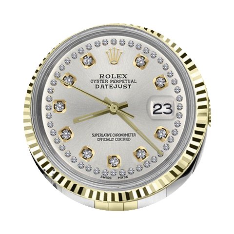Rolex Men`s Rolex 36mm Datejust2tone Sil...