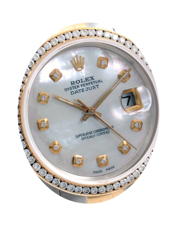 Rolex 36mm Datejust Custom MOP & CH Set ...