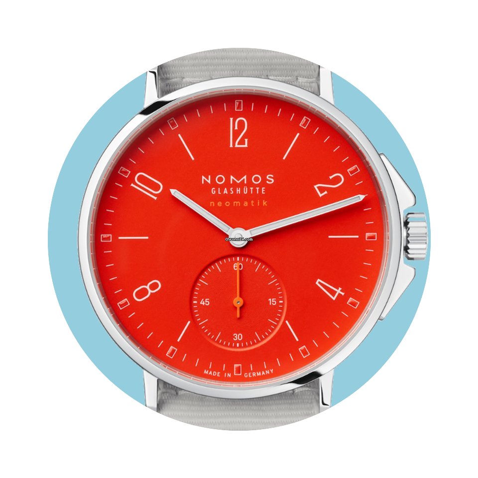 Nomos Glashütte Ahoi neomatik signalrot...