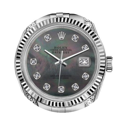 Rolex Men's Rolex 36mm Datejust Black Mo...