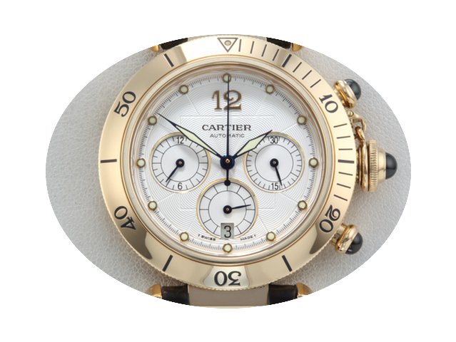 Cartier Pasha 38mm Gelbgold 750 Chronogr...