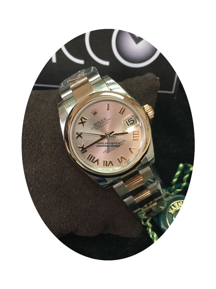 Rolex 178241 31mm Datejust Pink Roman Di...