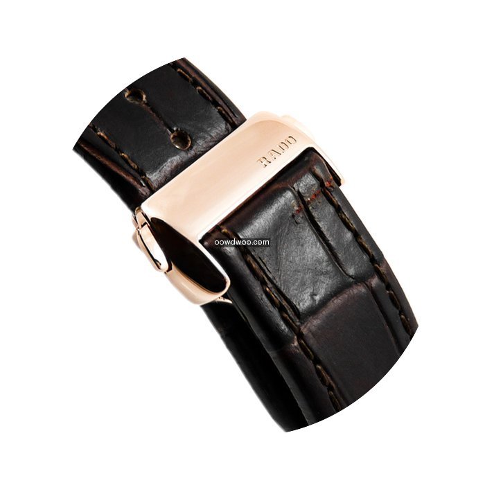 Rado Echt Leder Uhrenarmband   Roségold...