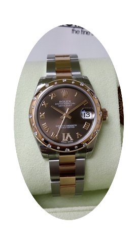 Rolex 178341 31mm Datejust 18K Gold Stee...