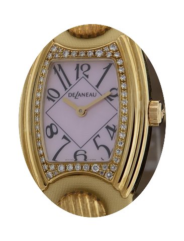DeLaneau Yellow Gold PRINCESS Diamond Pe...