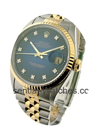 Rolex Used Mens 2 Tone DATEJUST 16233...