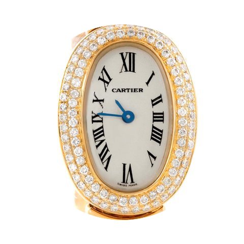 Cartier Baignoire 18k Yellow Gold Diamon...
