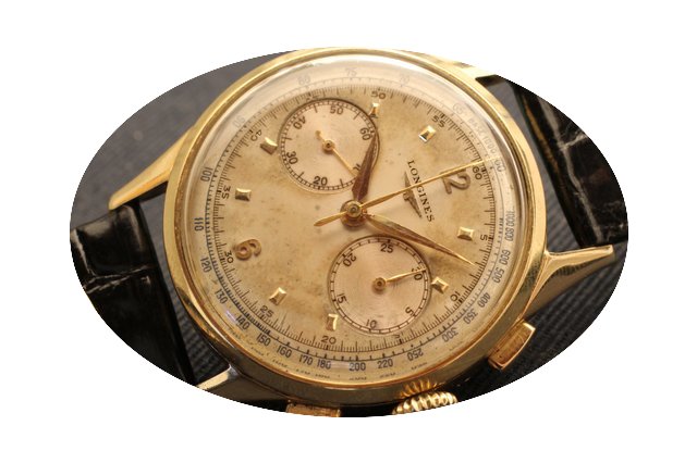 Longines 30 CH YELLOW GOLD CHRONOGRAPH O...