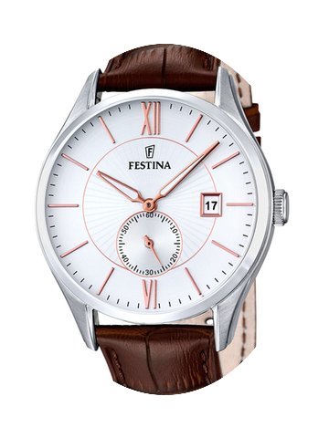Festina F16872/2 Retro Herrenuhr 42mm 5A...