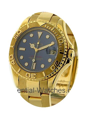 Rolex Used Yachtmaster Mid Size Yellow G...
