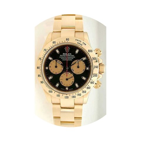 Rolex Daytona 116528 18K Yellow Gold Wit...