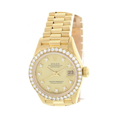 Rolex Ladies Rolex DateJust 18K Yellow G...