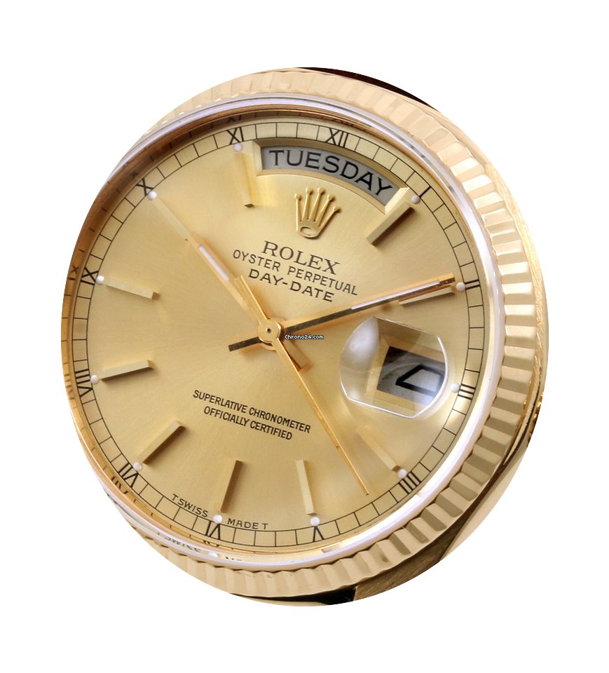 Rolex 18K Yellow Gold 36mm Day-Date Brow...