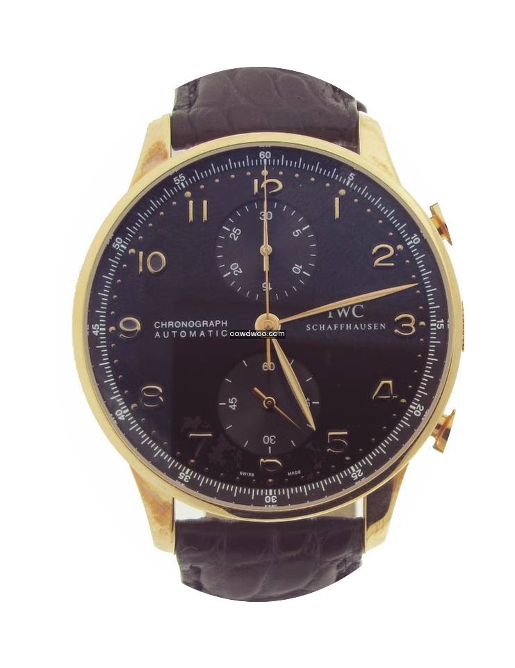 IWC Portuguese Chronograph 18kt Rose Gol...