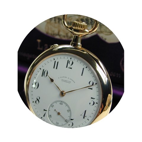 A. Lange & Söhne , 750/-, offene 1A...
