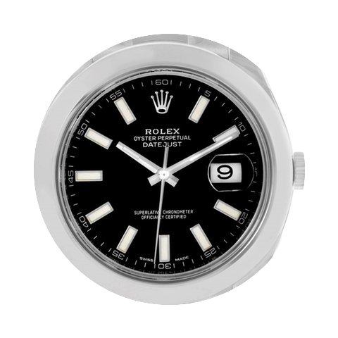 Rolex Datejust Ii Black Dial Mens Steel ...