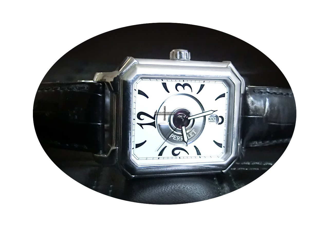 Perrelet Rectangle Royale - Silver Dial...