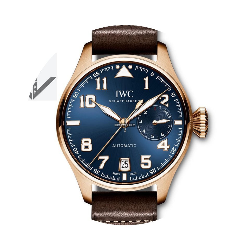 IWC Big Pilot Pink Gold 18k Blue Dial Le...