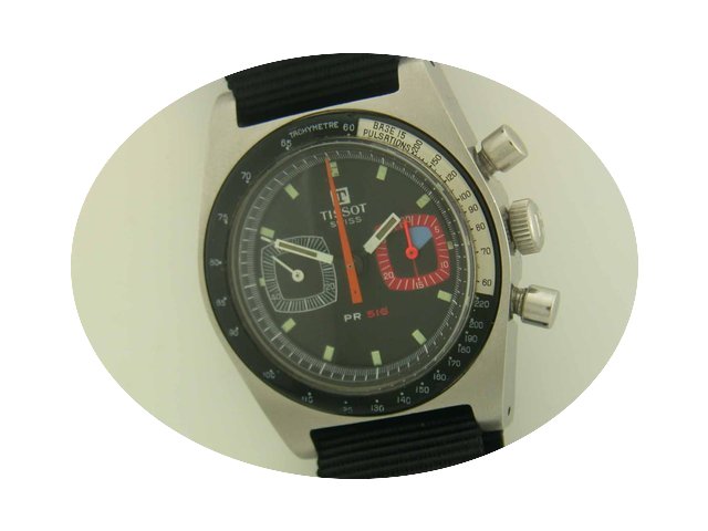 Tissot PR516 steel manual chronograph...