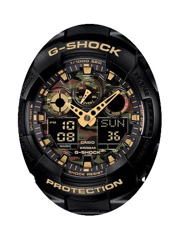 Casio GA-100CF-1A9ER Herren G-SCHOCK Chr...