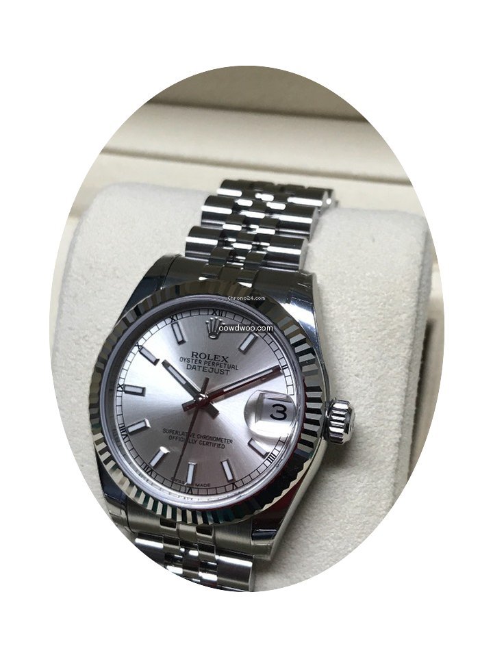 Rolex Lady-Datejust silver index...
