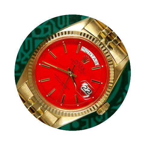 Rolex Day-Date 1803 yellow gold red dial...