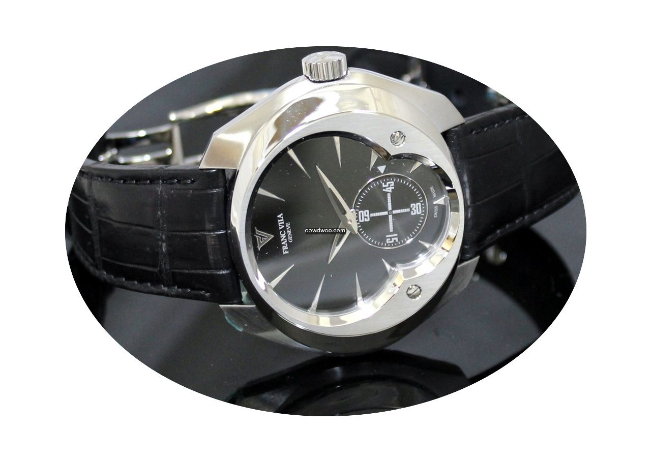 Franc Vila Neo Alta Steel Black dial...