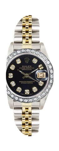 Rolex Women's Datejust Two Tone Custom D...