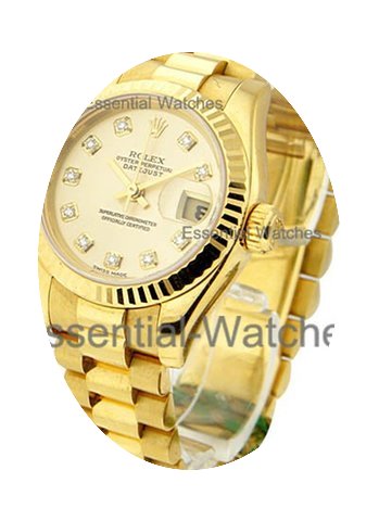 Rolex Used Lady''s President Yellow Gold...