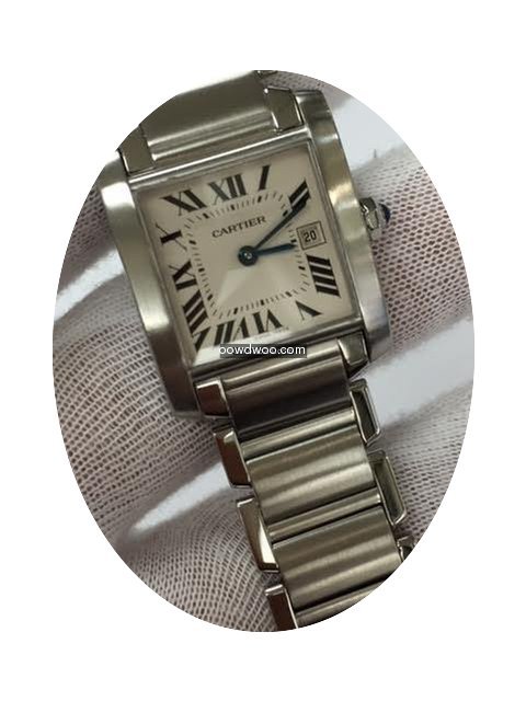 Cartier Tank Francais Stainless Steel W5...