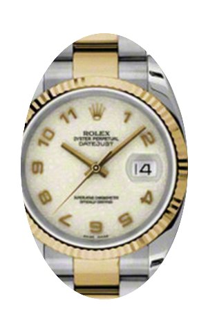 Rolex Datejust 36 116233-IVJAFO Ivory Ar...