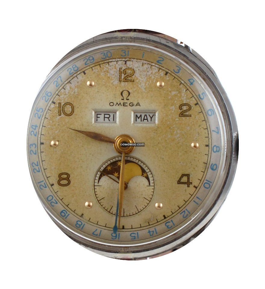 Omega 1940's Triple Date Moonphase 2471-...