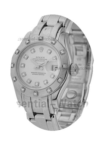 Rolex Used Ladies White Gold Masterpiece...