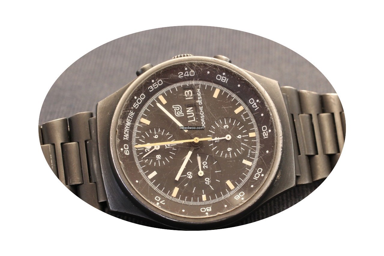 Porsche Design vintage black chronograph...