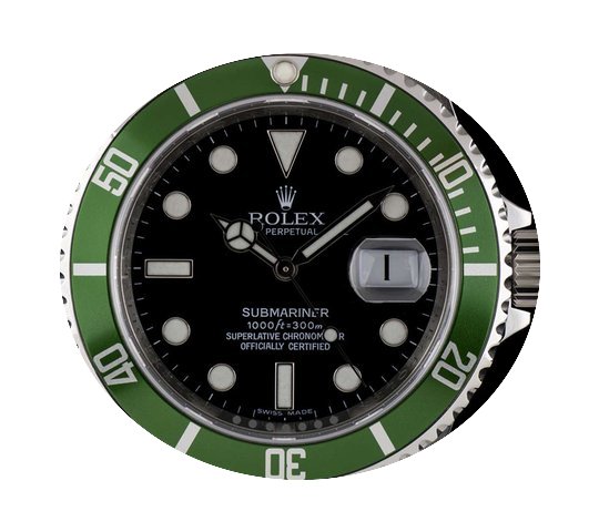 Rolex Stainless Steel O/P Green Bezel Su...