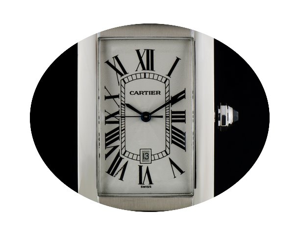 Cartier 18k White Gold Tank Americaine M...