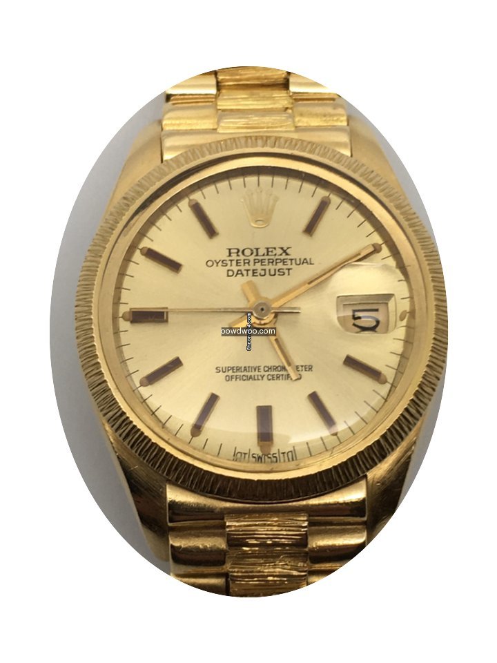 Rolex Date Just Oro President Corteccia...