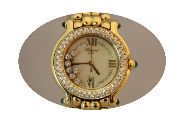Chopard Happy Sport 750/- Gelbgold  Diam...