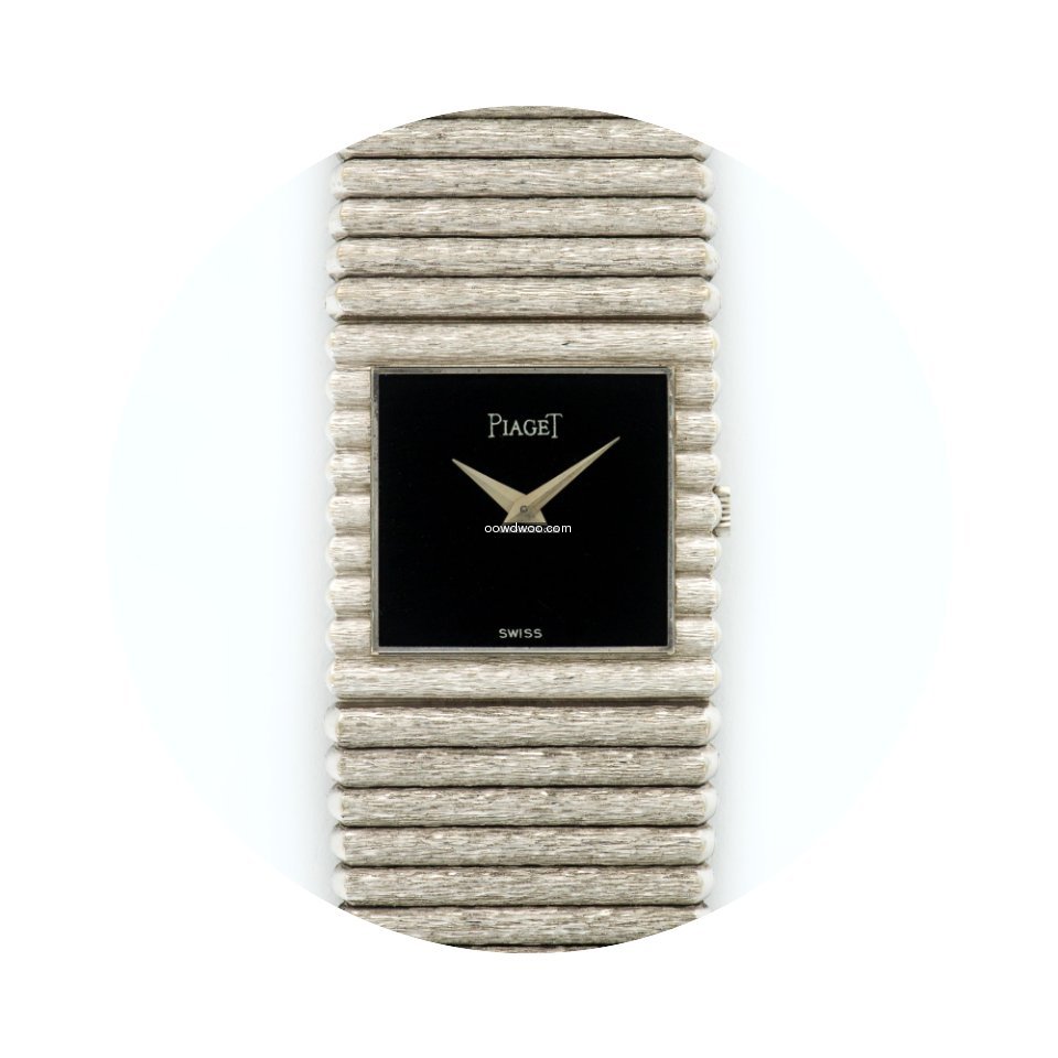 Piaget Emperador White Gold with Onyx Di...