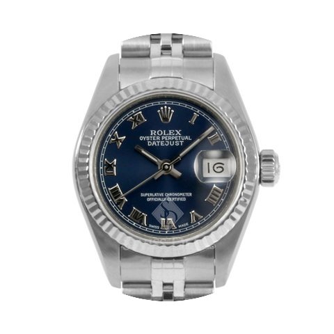 Rolex Datejust Stainless Steel Blue Roma...