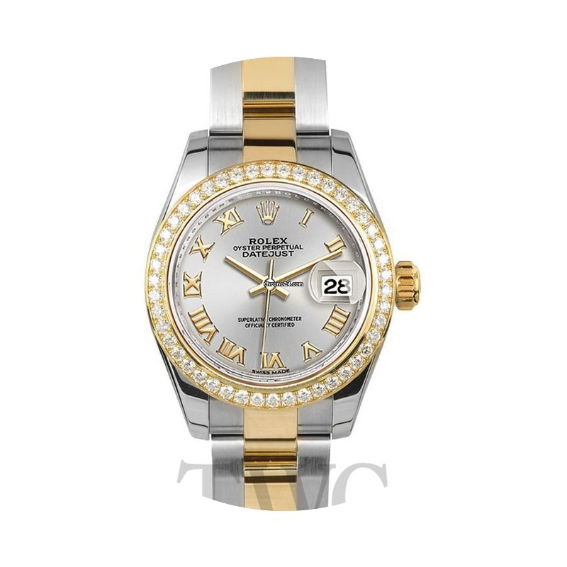 Rolex Lady Datejust Silver Steel/18k gol...