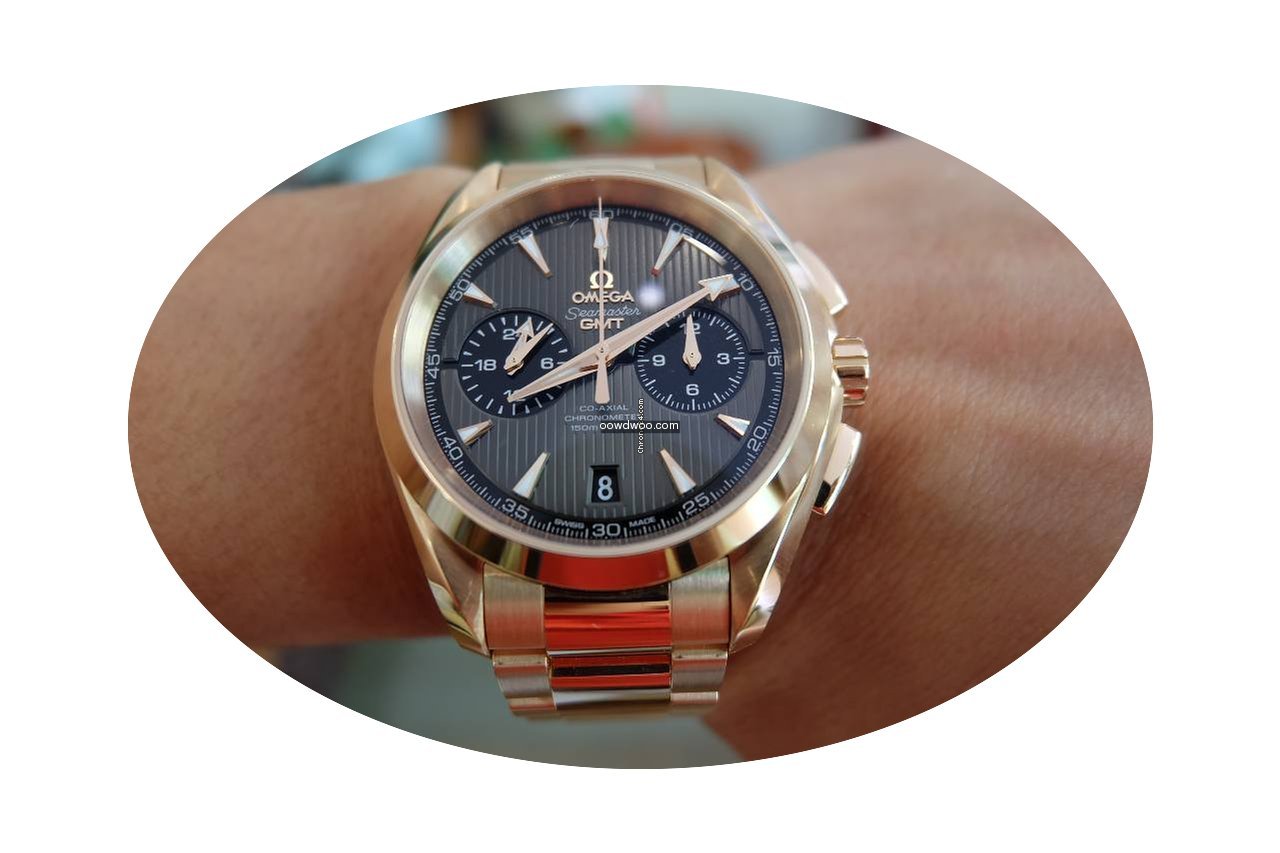 Omega Aqua terra rose gold chronograph (...