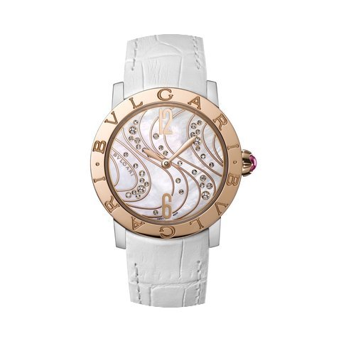 Bulgari White Mother-of-Pearl with Diamo...