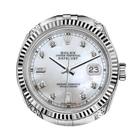 Rolex Men's Rolex 36mm Datejust White Mo...