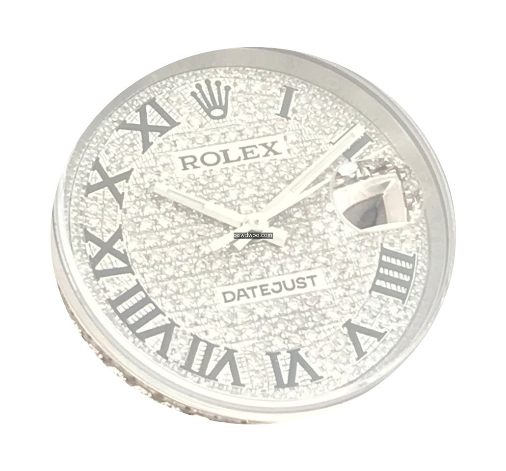 Rolex DateJust 36mm Brillant Lünette Pa...
