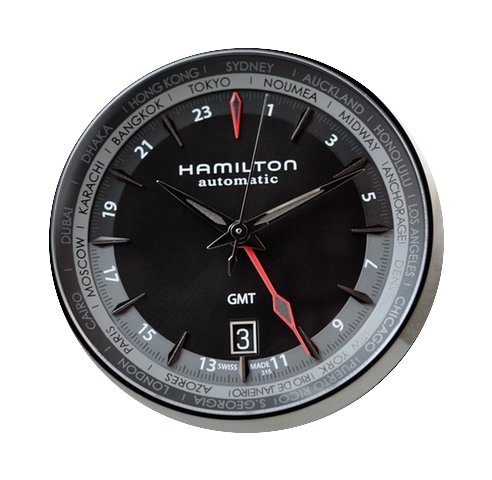 Hamilton Jazzmaster GMT Auto Steel PVD B...