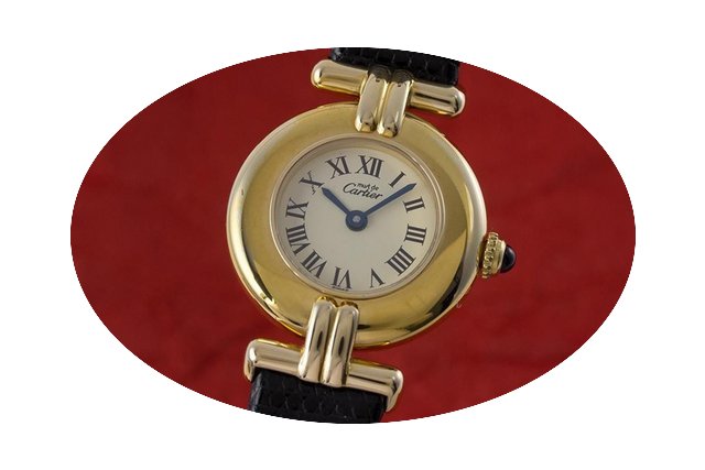 Cartier Lady Must De Vermeil Damenuhr Ro...