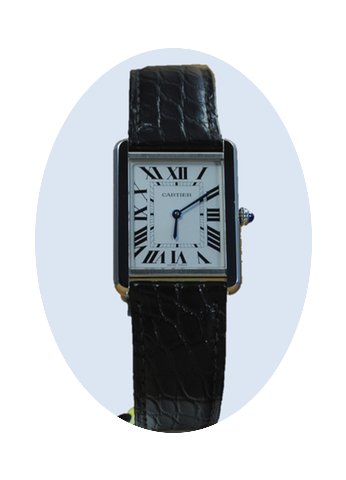 Cartier Tank Solo großes Modell Stahl L...