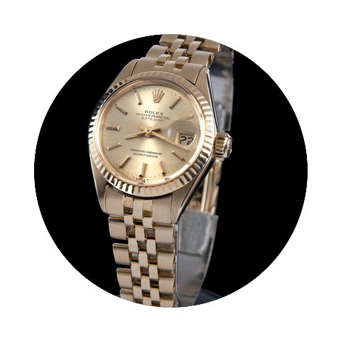 Rolex datejust yellow gold jubile lady...